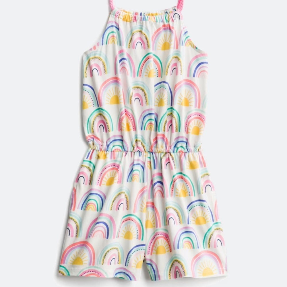 Rainbow Print Kids One Piece